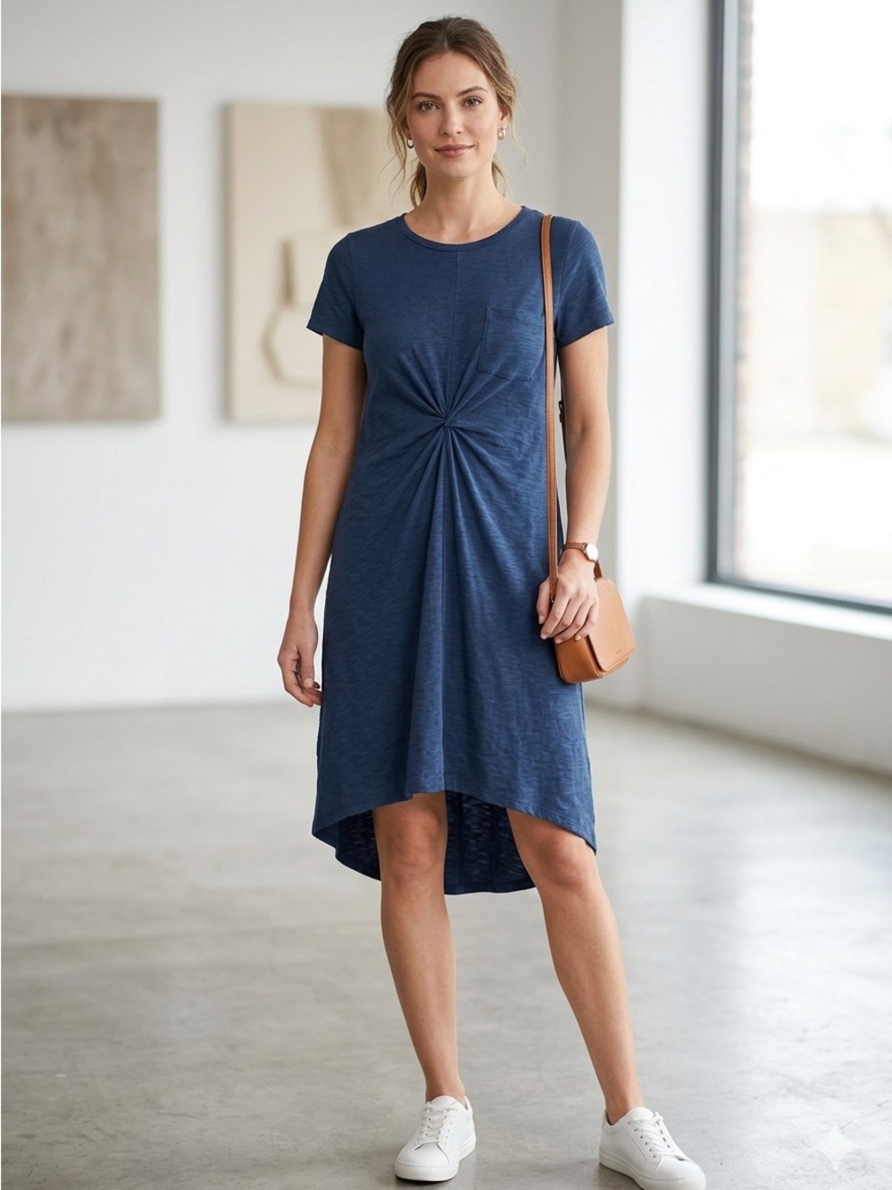 💙 LuLaRoe Carly Dress | XXS | Blue | Knee-Length | Effortless & Comfy 💙